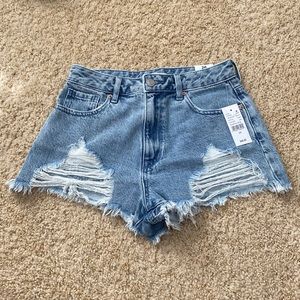 PACSUN high rise jean short
